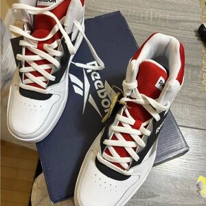 Reebok Royal BB4500 HI2 White Black Athletic Shoes